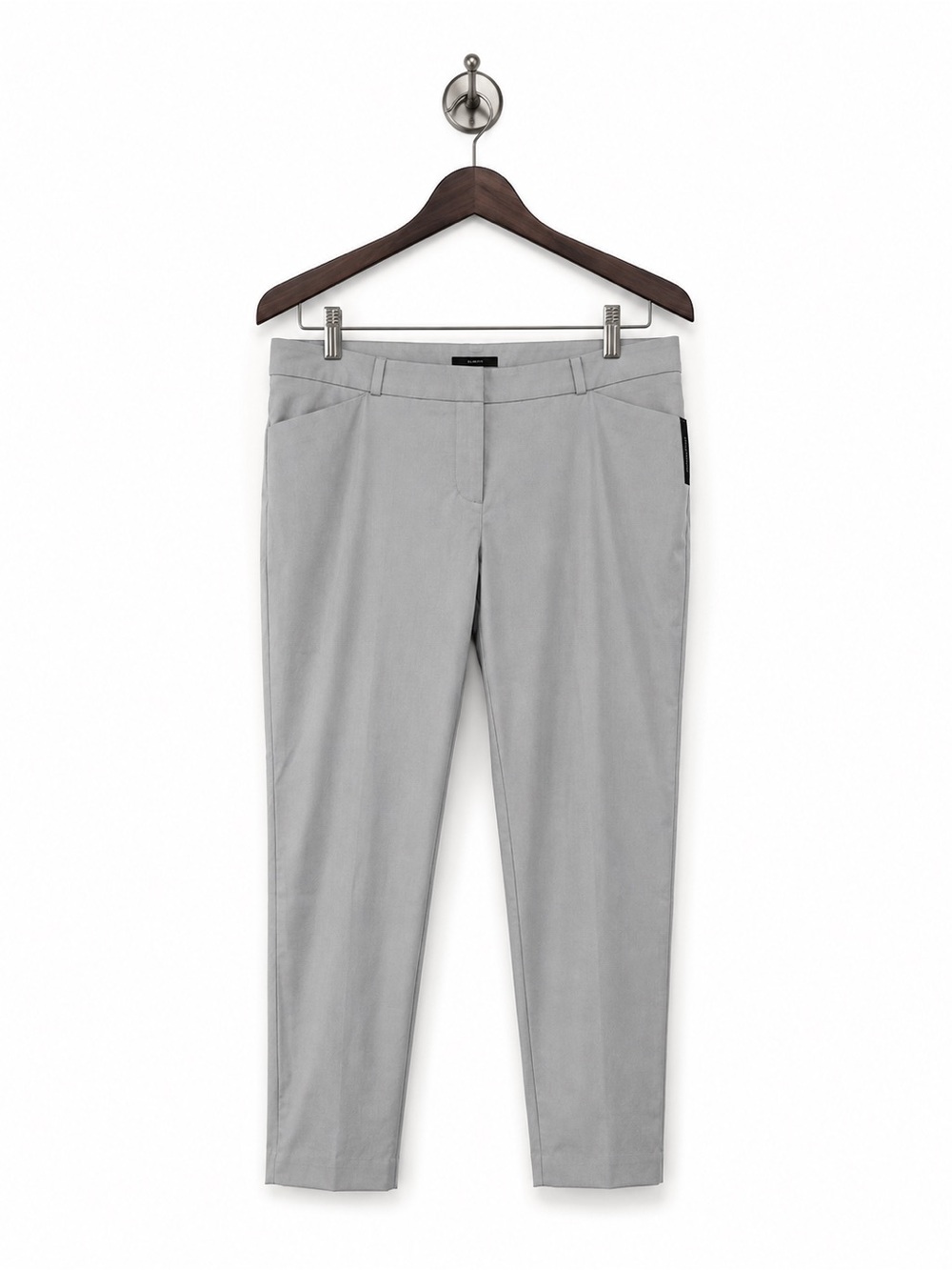 Worthington Woman 22W Gray Slim Fit Ankle Pants Stretch Career Office Plus NWT